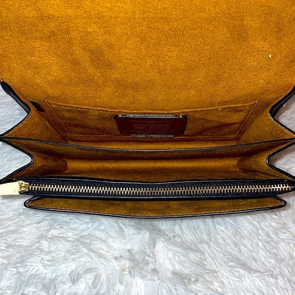 New Coach Klare Leather Crossbody Shoulder Bag Purse With Diary Embroidery Black - Picture 13 of 17